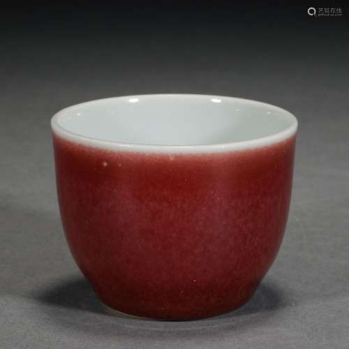 Qing Dynasty,Monochrome Glaze Cup