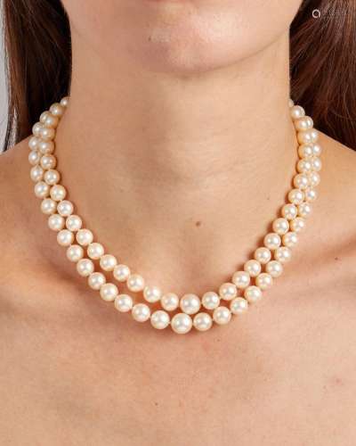 【¤】A CULTURED PEARL NECKLACE