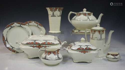 A small group of Crown Ducal Orange Tree pattern