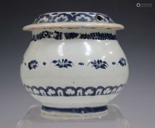 A French faience jar, probably Rouen, 18th centu
