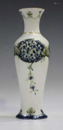 A Macintyre Moorcroft Lilac pattern vase, circa