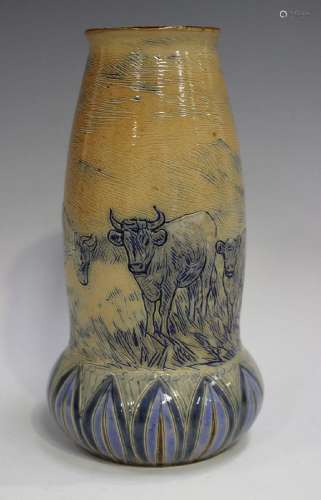 A Royal Doulton stoneware vase, early 20th centu