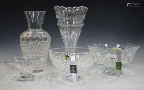 Five pieces of Waterford Crystal, comprising a B