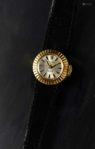 Goldene Rolex-Damenarmbanduhr,