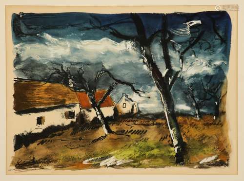 Maurice de Vlaminck. 1876 Paris - 1958 Rueil-la-Gadelière.