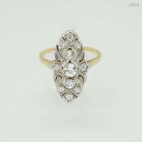 Jugendstil-Diamantring.