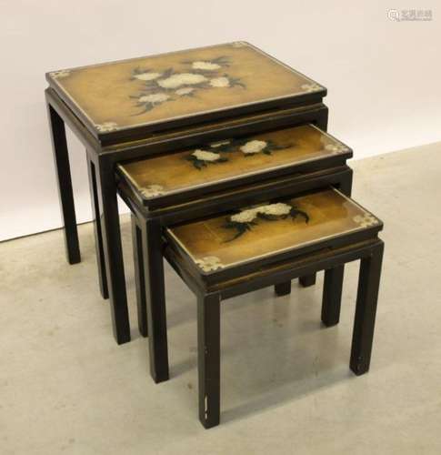 3 tables de cigogne chinoise