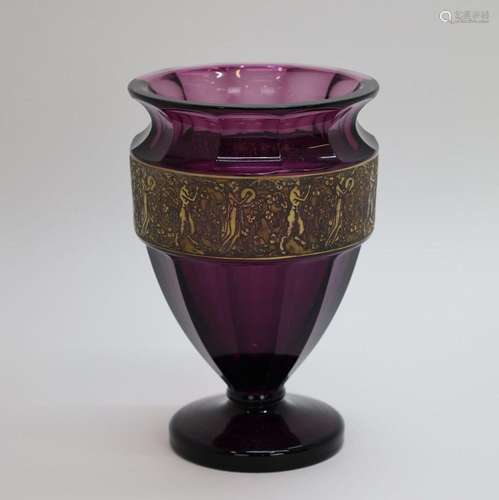 MOSER Ludwig & Sohne Karlsbad - Vase en cristal de coule...