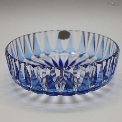 Coupe bleue de Val-Saint-Lambert - Hauteur 8 cm. - Diamètre ...