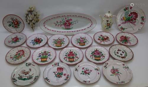 Lot assiettes Strassbourg (18 pièces) + pique fleur Rouan + ...