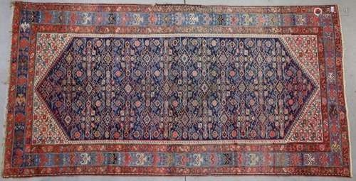 Tapis iranien noué à la main avec décor géométrique 305 x 15...