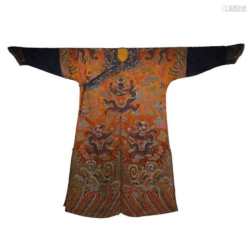Qing Dynasty of China,Kesi Dragon Robe