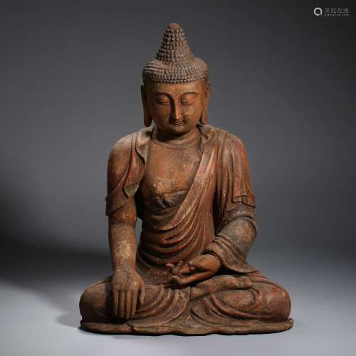 Ming dynasty or earlier of China,Wooden Buddha Statue