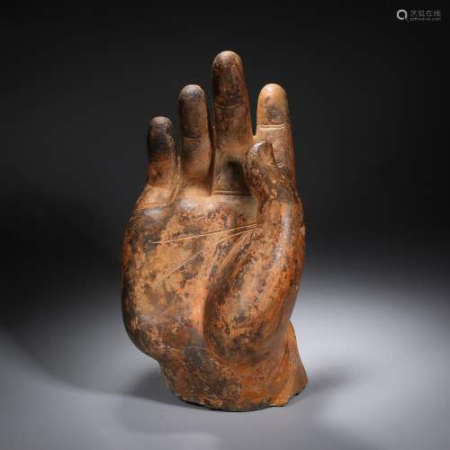 Ming dynasty or earlier of China,Stone Buddha's Hand