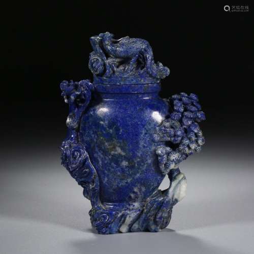 Qing Dynasty of China,Lapis Lazuli Stone Carved Ornament