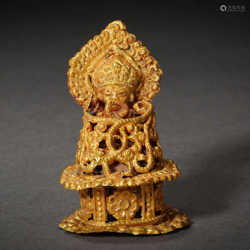 Ming dynasty or earlier of China,Pure Gold Buddha Statue