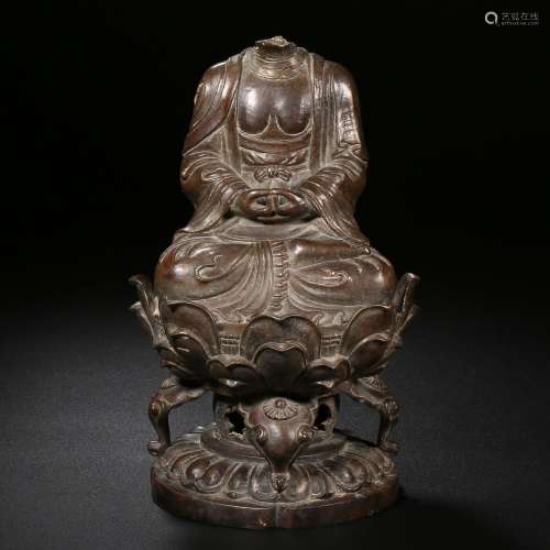 Ming dynasty or earlier of China,Copper Buddha Statue