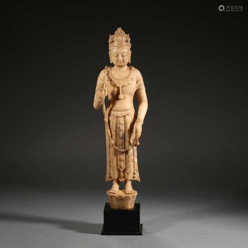 Ming dynasty or earlier of China,Stone Buddha Statue