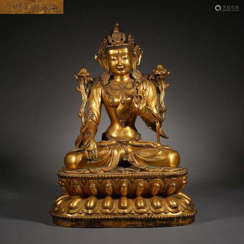 Ming Dynasty of China,Bronze Gilt Buddha Statue