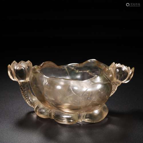 Ming dynasty or earlier of China,Crystal Flower Mouth Tea Cu...