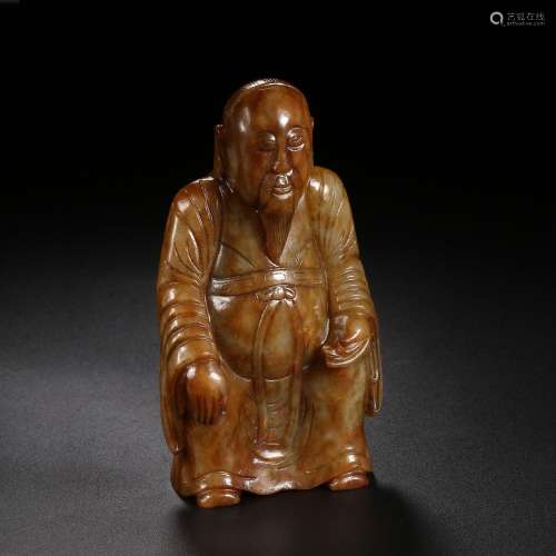 Ming dynasty or earlier of China,Hetian Jade Character Ornam...