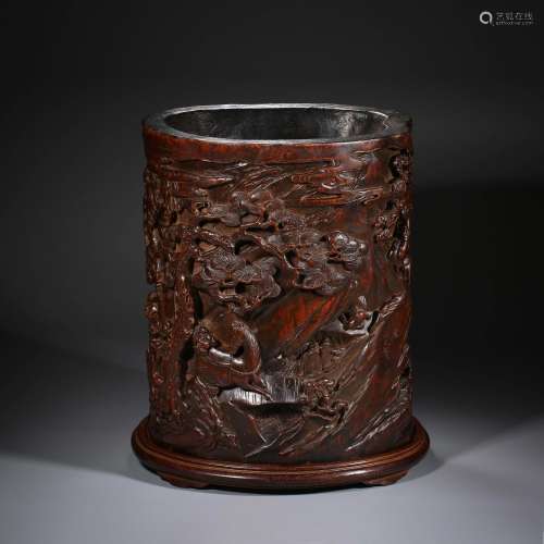 Qing Dynasty of China,Agalwood Pen Holder