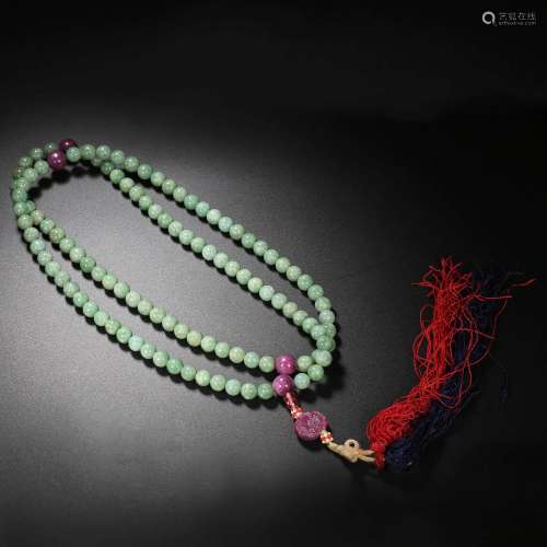Qing Dynasty of China,Jadeite Necklace