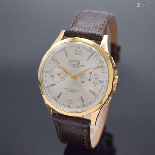 ALMADIA / Chronographe Suisse Armbandchronograph in RG 750/0...