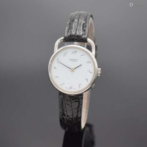 HERMES Paris Damenarmbanduhr in Stahl, Schweiz um 2000, quar...