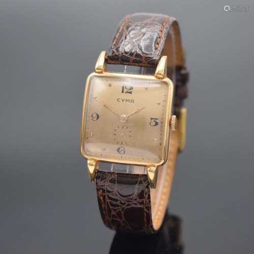 CYMA Armbanduhr in RoseG 585/000, Handaufzug, Schweiz um 195...