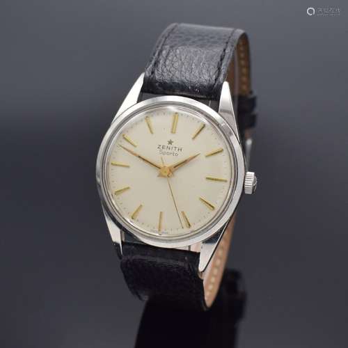 ZENITH Sporto Herrenarmbanduhr in Stahl, Schweiz um 1955, ve...