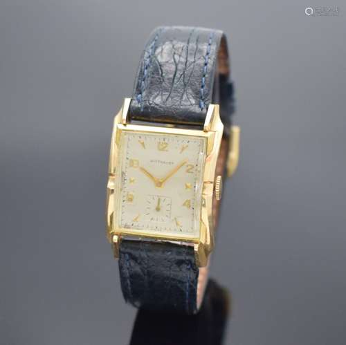 WITTNAUER rechteckige Armbanduhr in GG 585/000, USA/Schweiz ...