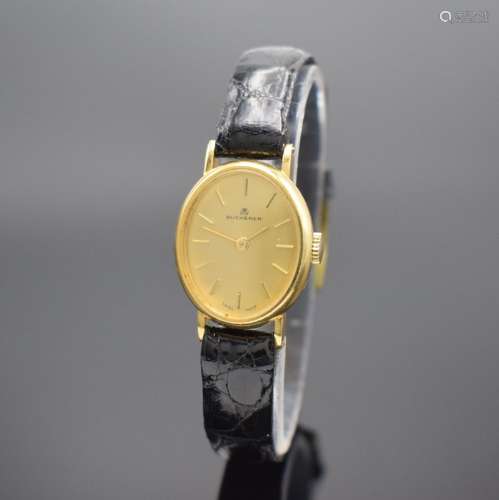 BUCHERER Damenarmbanduhr in GG 750/000, Schweiz um 1965, Han...