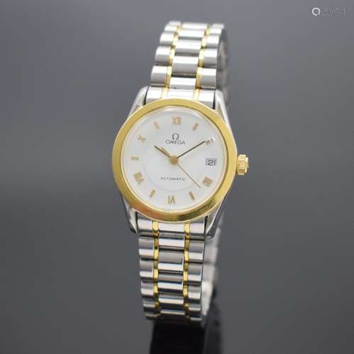 OMEGA Classic Damenarmbanduhr in Stahl/Gold, Schweiz um 1990...