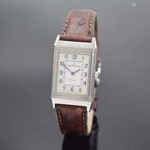 Jaeger-LeCoultre Reverso Armbanduhr in Stahl, Schweiz um 200...