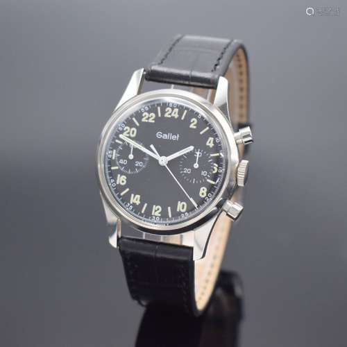 GALLET nahezu neuwertiger & seltener Chronograph mit 24-...