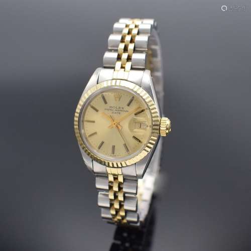 ROLEX Damenarmbanduhr Oyster Perpetual Date Ref. 6917, Schwe...