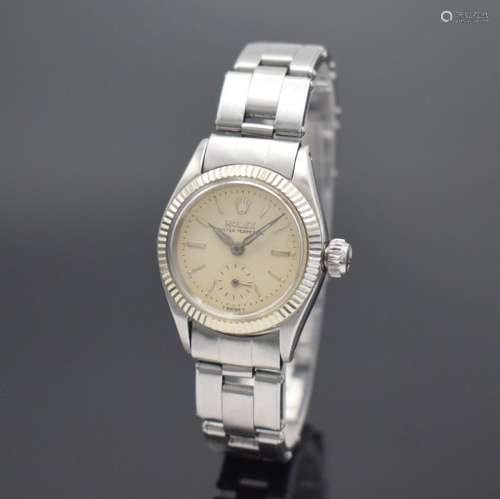 ROLEX Oyster Perpetual Damenarmbanduhr in Stahl Referenz 650...