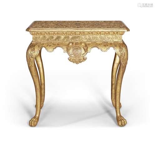 A GEORGE I GILT-GESSO SIDE TABLE