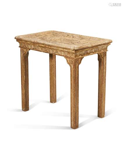 A GEORGE II GILT-GESSO SIDE TABLE