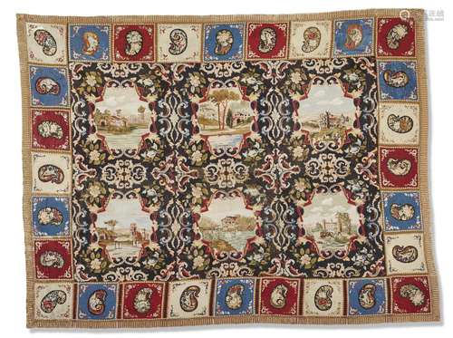 A VICTORIAN NEEDLEPOINT CARPET