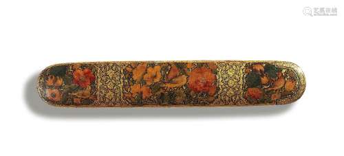 【R】A Qajar lacquer penbox (qalamdan) Persia, 19th Century