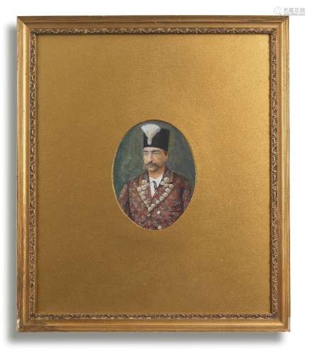 【R】Nasr al-Din Shah Qajar (reg. 1848-96) Qajar Persia, circa...