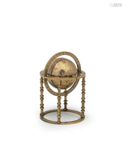 【R】A late Zand or early Qajar brass celestial globe Persia, ...