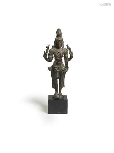 【*】A Chola bronze figure of Shiva as Chandrashekhara South I...