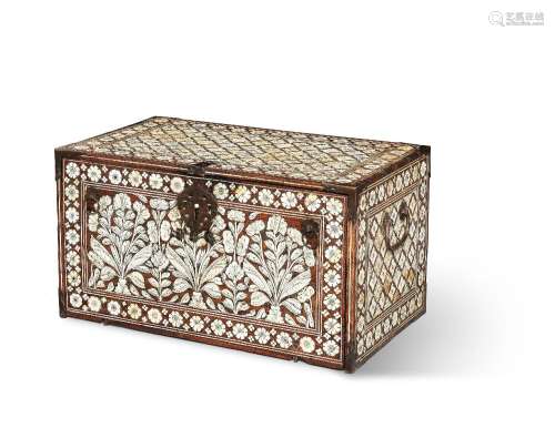 【Ф】A Mughal ivory-inlaid wood Cabinet from the collection of...
