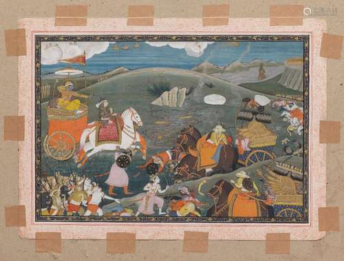 A scene from a Ramayana series (the 'Second' Guler Ramayana)...