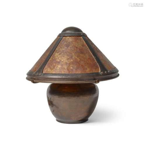 DIRK VAN ERP (1860-1933) Table Lamp1915-1977hammered copper,...