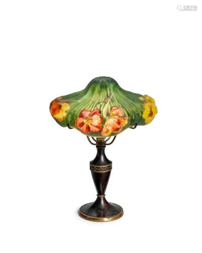 PAIRPOINT (1900-1970) Puffy Floral Table Lampcirca 1920rever...