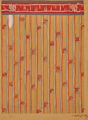 COLETTE GUEDEN (1905-2000) Bamboo1950sgouache on paper, sign...
